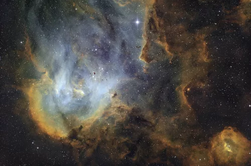 Running Chicken Nebula IC 2944:- Do look as large as you can