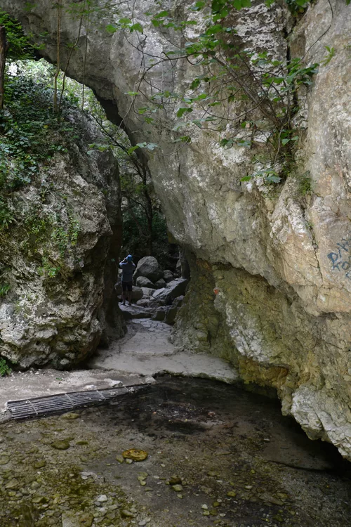 Greece, Lefkada Island, A Trail through the Maze in the Canyon of Dimosari